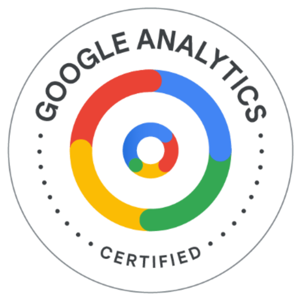 Google Analytics Certificate badge